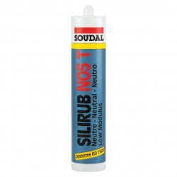 SOUDAL SILRUB NO 5 NÖTR CEPHE SİLİKONU 300 ML ALÜMİNYUM SİLVER